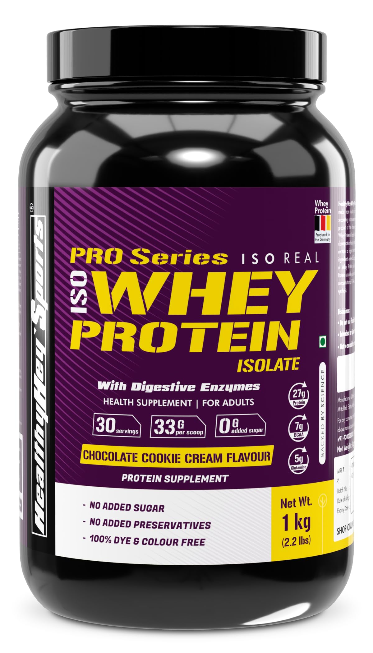 See full amazon price history chart for HealthyHey Sports ISO Whey Protein - ISOReal (Sourced From Germany) - 90% Protein with Digestive Enzymes - (Chocolate Cookie Cream flavoured - 1 kg) HealthyHey Sports ISO Whey Protein - ISOReal (Sourced From Germany) - 90% Protein with Digestive Enzymes - (Chocolate Cookie Cream flavoured - 1 kg) (B0814QBQ2H) Amazon Price History, Amazon Price Tracker