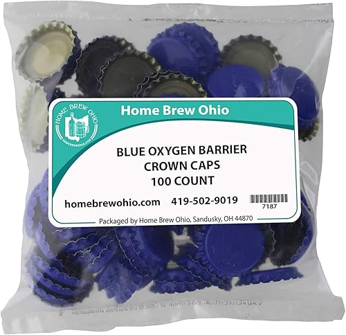 Home Brew Ohio Tapas de corona azul 100 unidades