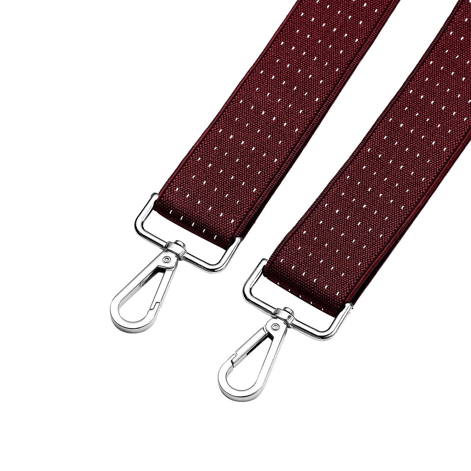 MASADA Bretelle da uomo chiusura a moschettone resistenti 3,5 cm di larghezza fino a 195 cm di altezza
