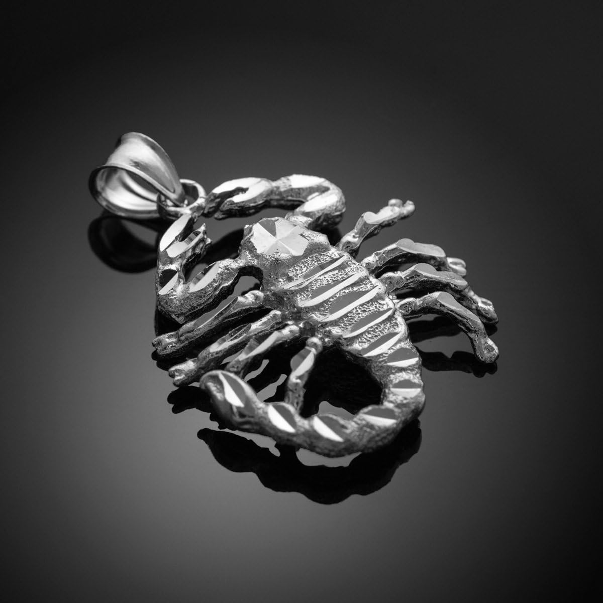Stunning Sterling Silver Southwestern Scorpion Charm Pendant Necklace