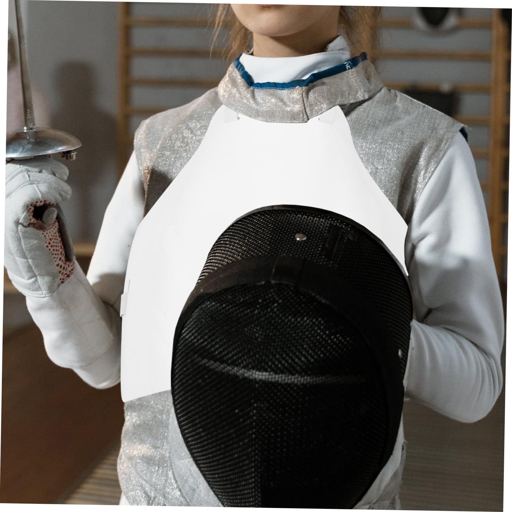 Mikikit Fencing Chest Guard Professional Chest Protector Comfortable Breathable Easy to Use