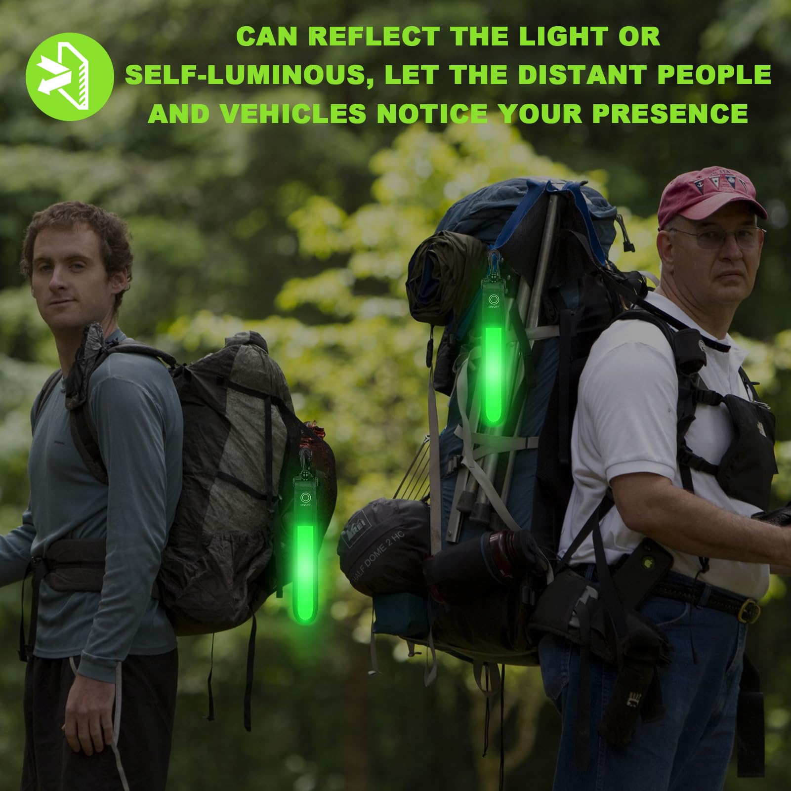 2 Pcs Pendentifs Réfléchissants à LED, Réflecteurs Pour