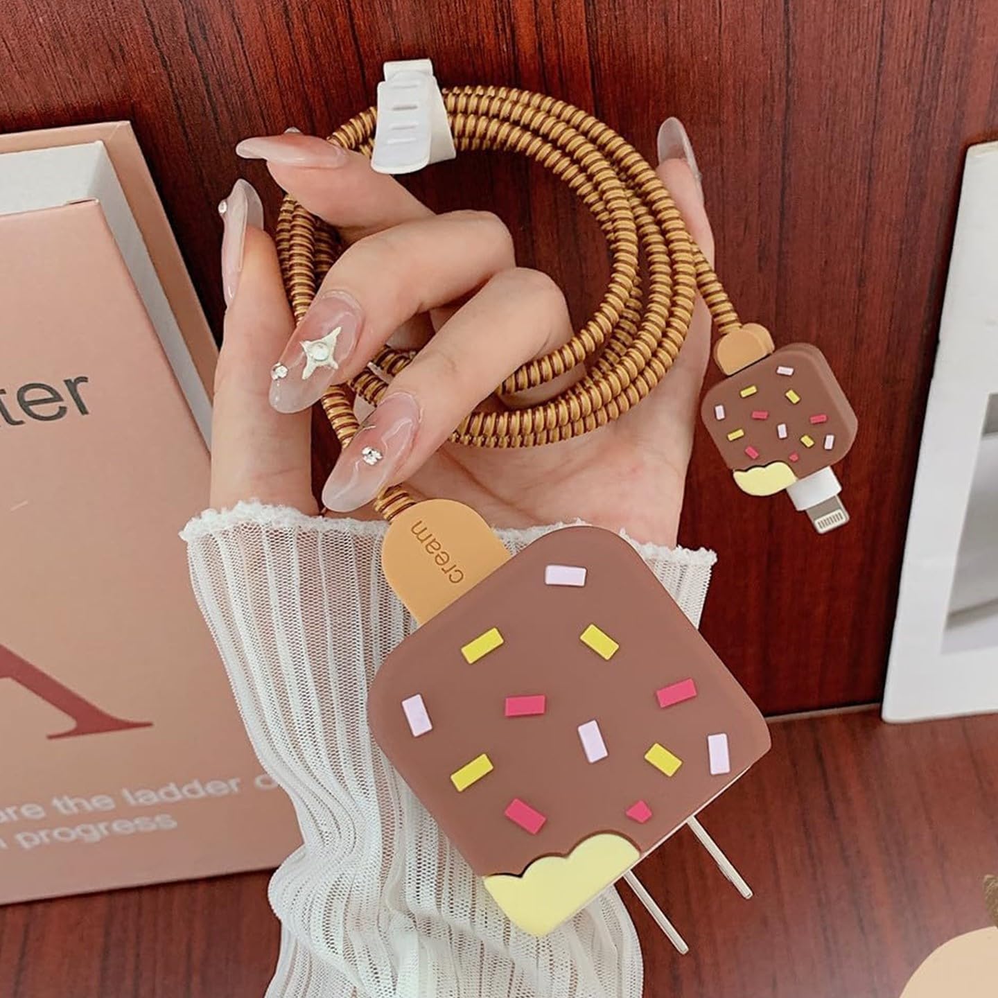 See full amazon price history chart for Silicone Protective Case Compatible for Samsung 25W USB TYPE-C Power Adapter Charger and Cable Protector Case Multi Design (Charger Not Included) (ICE CREAM BROWN, CARTOON) Silicone Protective Case Compatible for Samsung 25W USB TYPE-C Power Adapter Charger and Cable Protector Case Multi Design (Charger Not Included) (ICE CREAM BROWN, CARTOON) (B0D76XW5Q5) Amazon Price History, Amazon Price Tracker