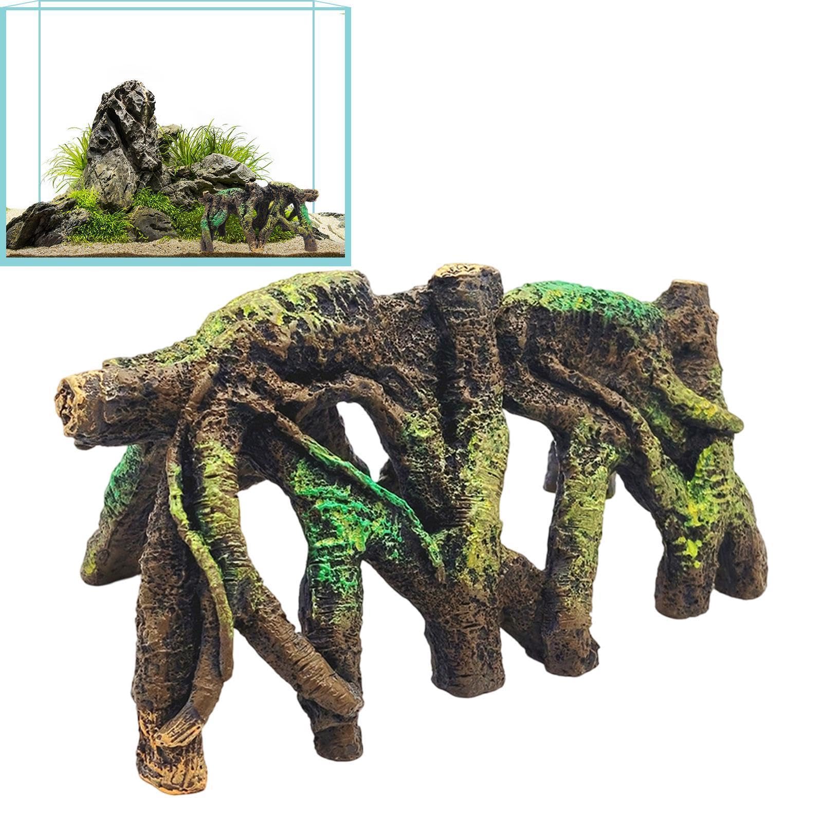 Generico Grotta per Pesce Betta Grotta Rettili a Forma di Radice Albero | Ornamento Artificiale per Acquario Per Allevatori, Appassionati, Principianti, Negozi di Pesca, Negozio, Casa, Ufficio,