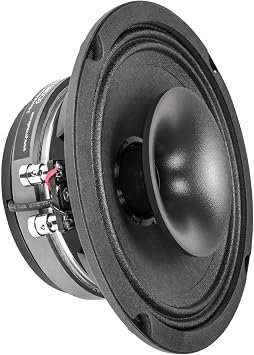 PRV AUDIO 6.5" Shallow Coaxial Car Audio Speaker 6CX380-4 Slim Loudspeaker with Built-in Tweeter Driver and Grill Included 380 Watts 4 Ohm Single