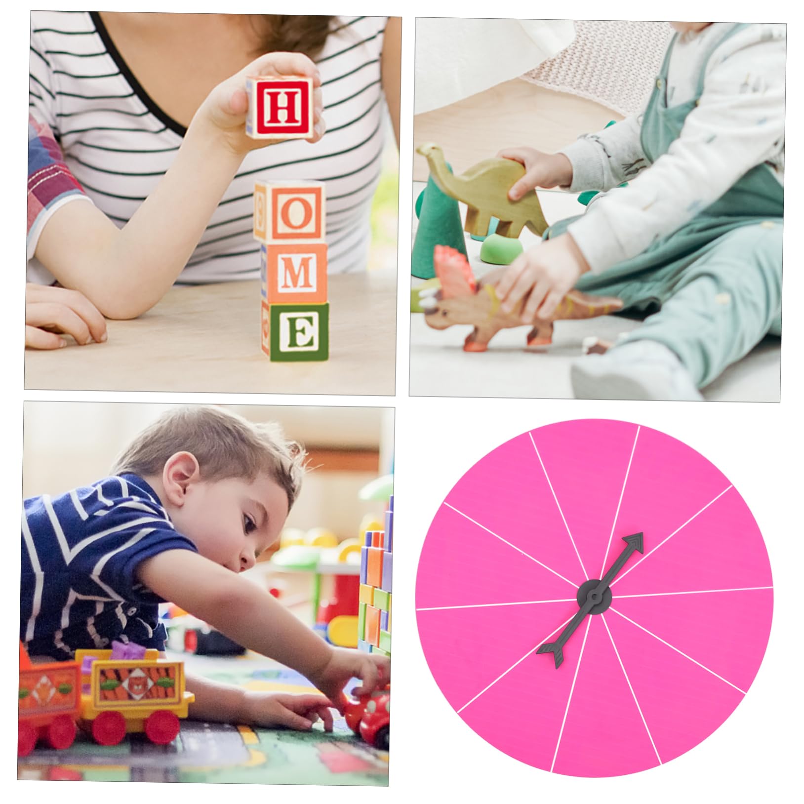 OKUMEYR Tune Game Wheel Show Party Prize Wheels Plastic Rotatable Lightweight for Parties Events 1pc