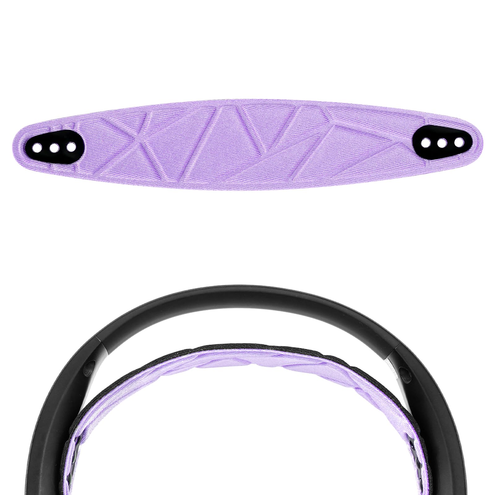 Geekria Flex Fabric Headband Pad Compatible with SteelSeries Arctis NovaPro/ Nova7/ Nova4/ Nova3/ Nova1 Headphones, Replacement Band Repair Part (Purple)