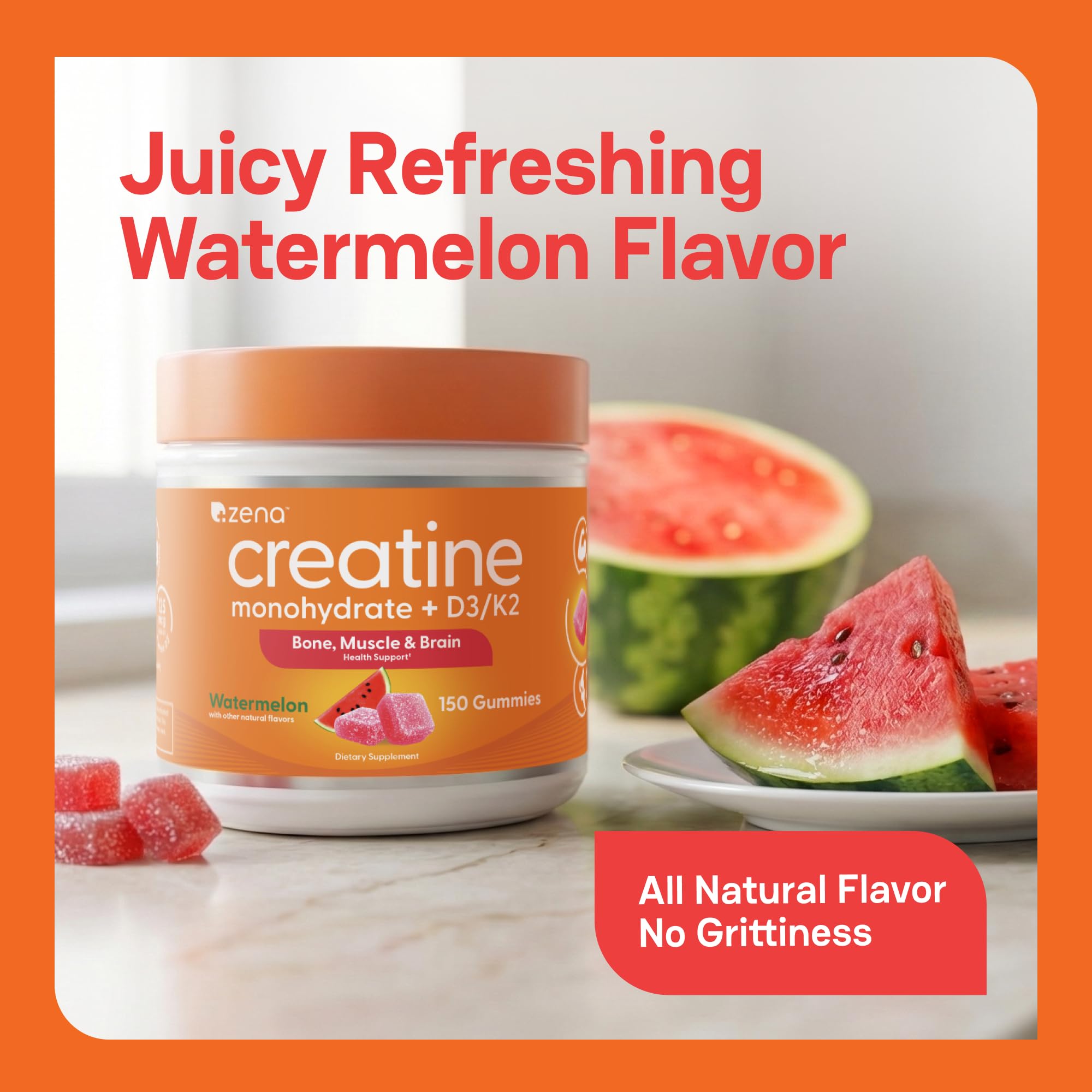 Amazon.com: Zena Nutrition Creatine Gummies with D3 & K2, Creatine