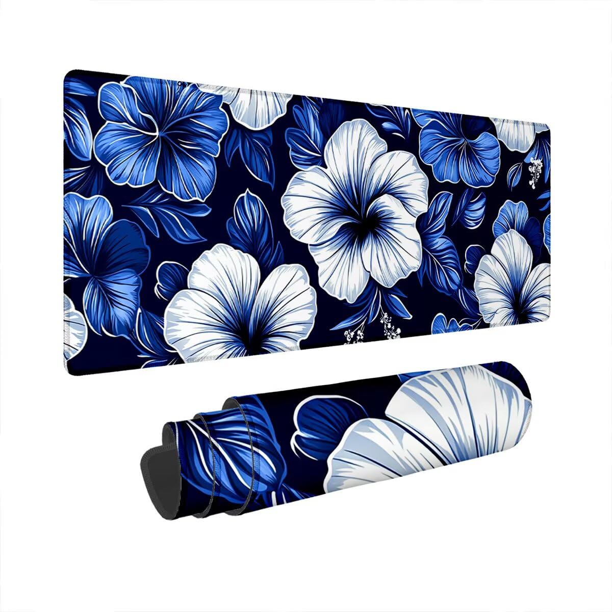 Podkładka pod mysz XXL 1200 x 600 mm kwiatowa podkładka pod mysz dla graczy lilia wodoodporna podkładka pod mysz z gumową podstawą antypoślizgowa podkładka do gier na biurko podkładka pod mysz zszyte
