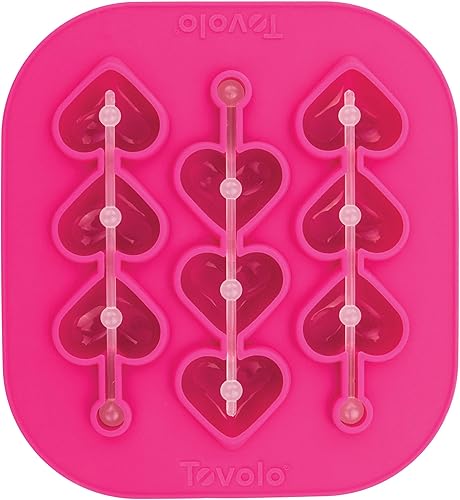 Miniatura 1 de Tovolo Corazón Swizzle Stick Hielo MoldeOld Fashion, Rosado