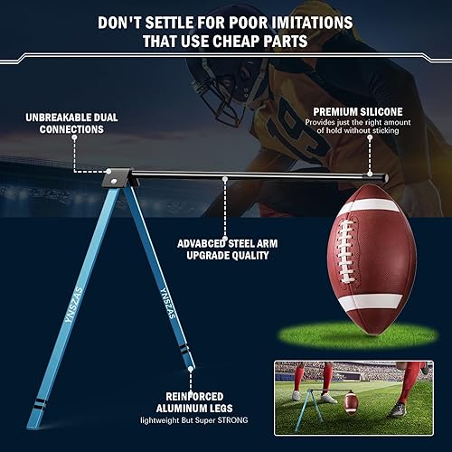 Miniatura 15 de Camiseta de fútbol para patadas de fútbol, soporte portátil para patadas, camiseta compatible con todos los tamaños de fútbol, equipo de práctica