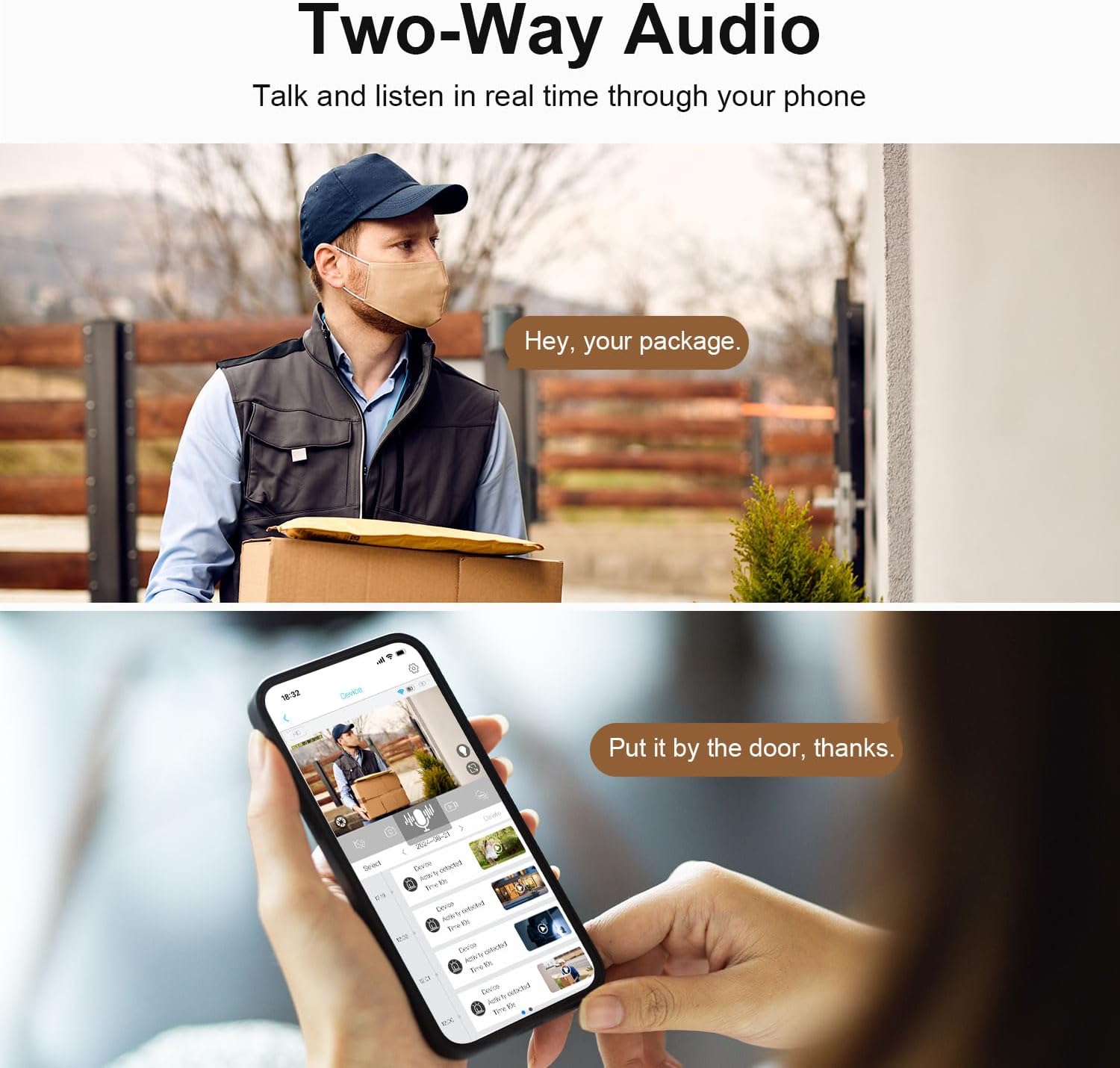 HOSAFE.COM Solar Security Cameras Wireless Outdoor, WiFi Cameras for Home Security, Outdoor Camera with 360° View, 2K Color Night Vision, AI Motion Detection, 2-Way Audio, SD/Cloud Storage (2 Pack)