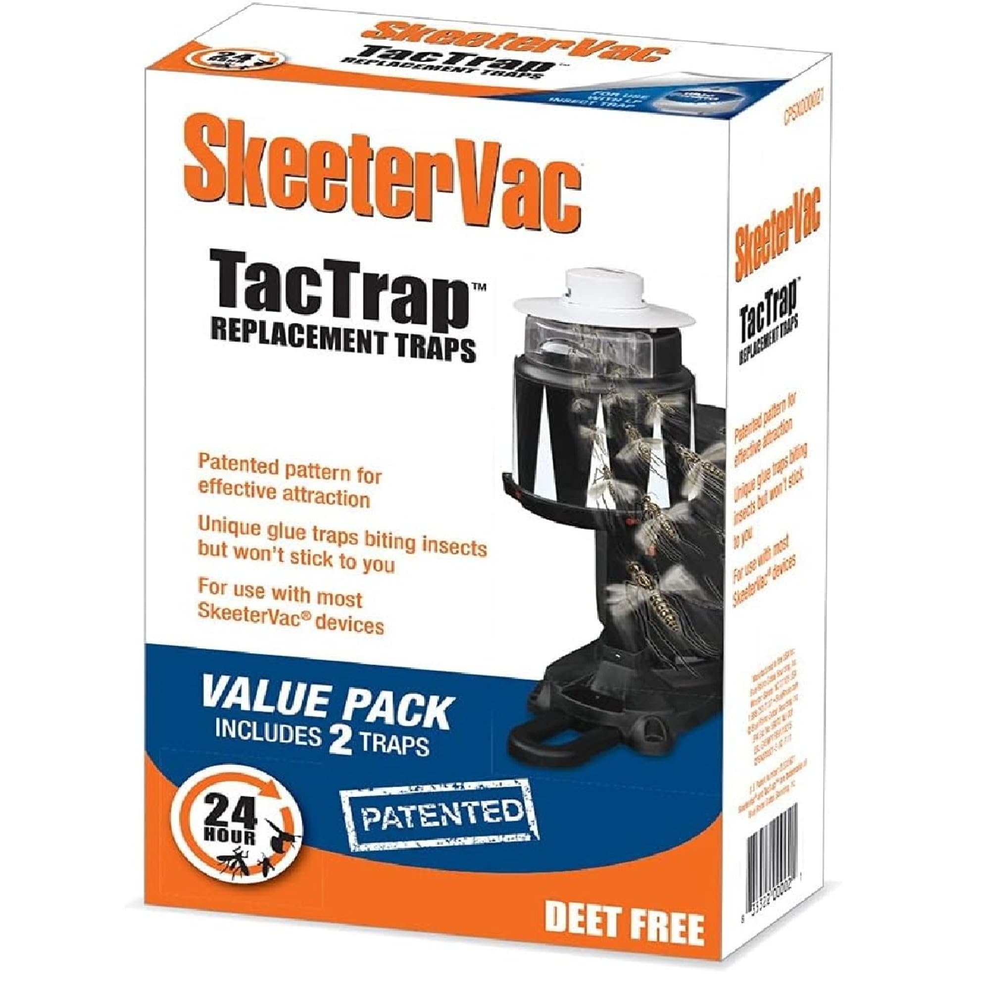 SkeeterVac TacTrap Replacements, Sticky Trap for Mosquitoes for Use with SkeeterVac Mosquito Killer - 2 Pack CPSX000021