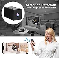 Vista 7 de 4K Wireless Wifi Camera,1800mAh Battery,Upgrade 4K Hidden Camera,Wireless WiFi Nanny Cam Home Security Cameras Tiny Office Secret Spy Cams with 100
