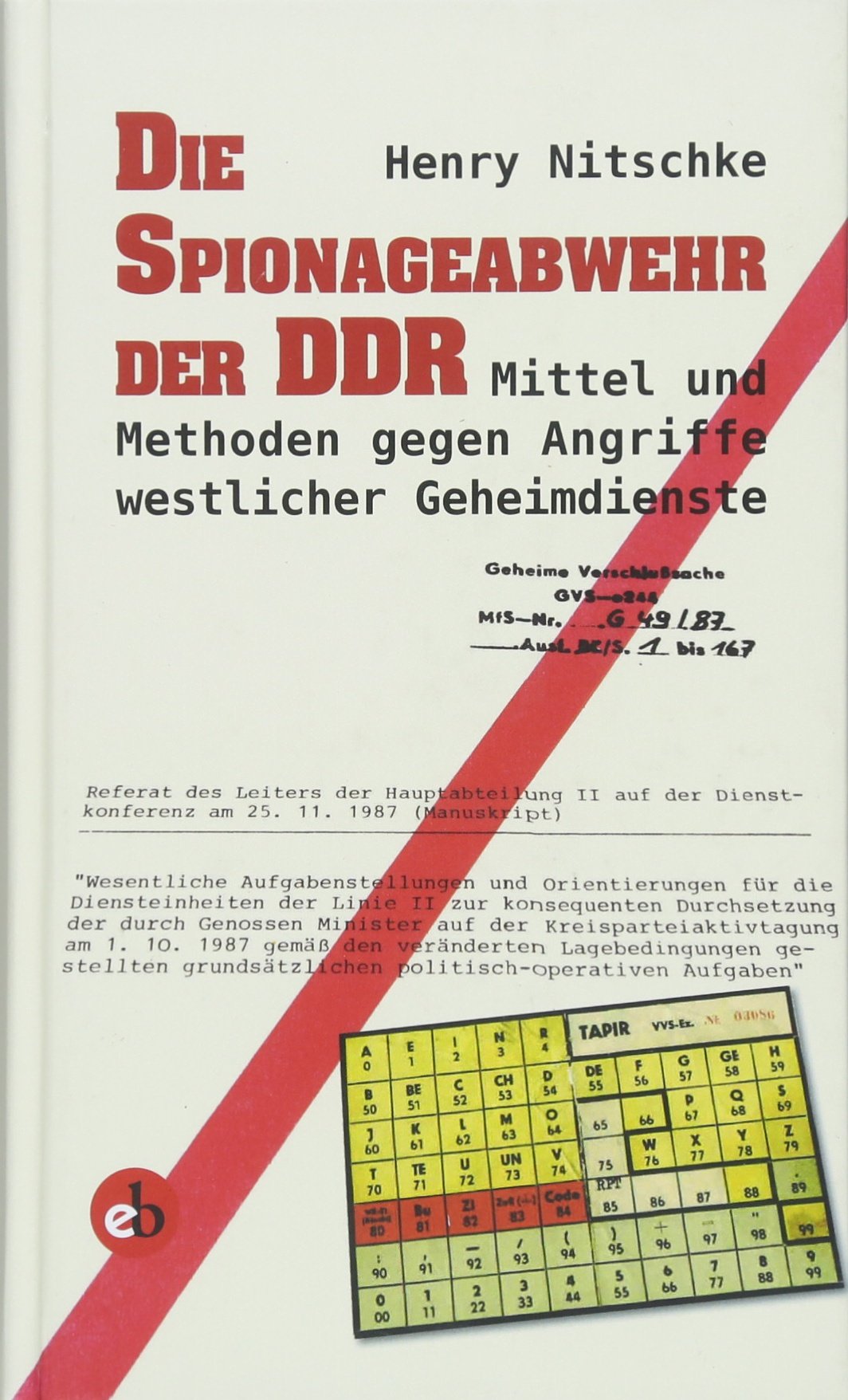 Die Spionageabwehr der DDR: Mittel und MEthoden gegen Angriffe westlicher Geheimdienste