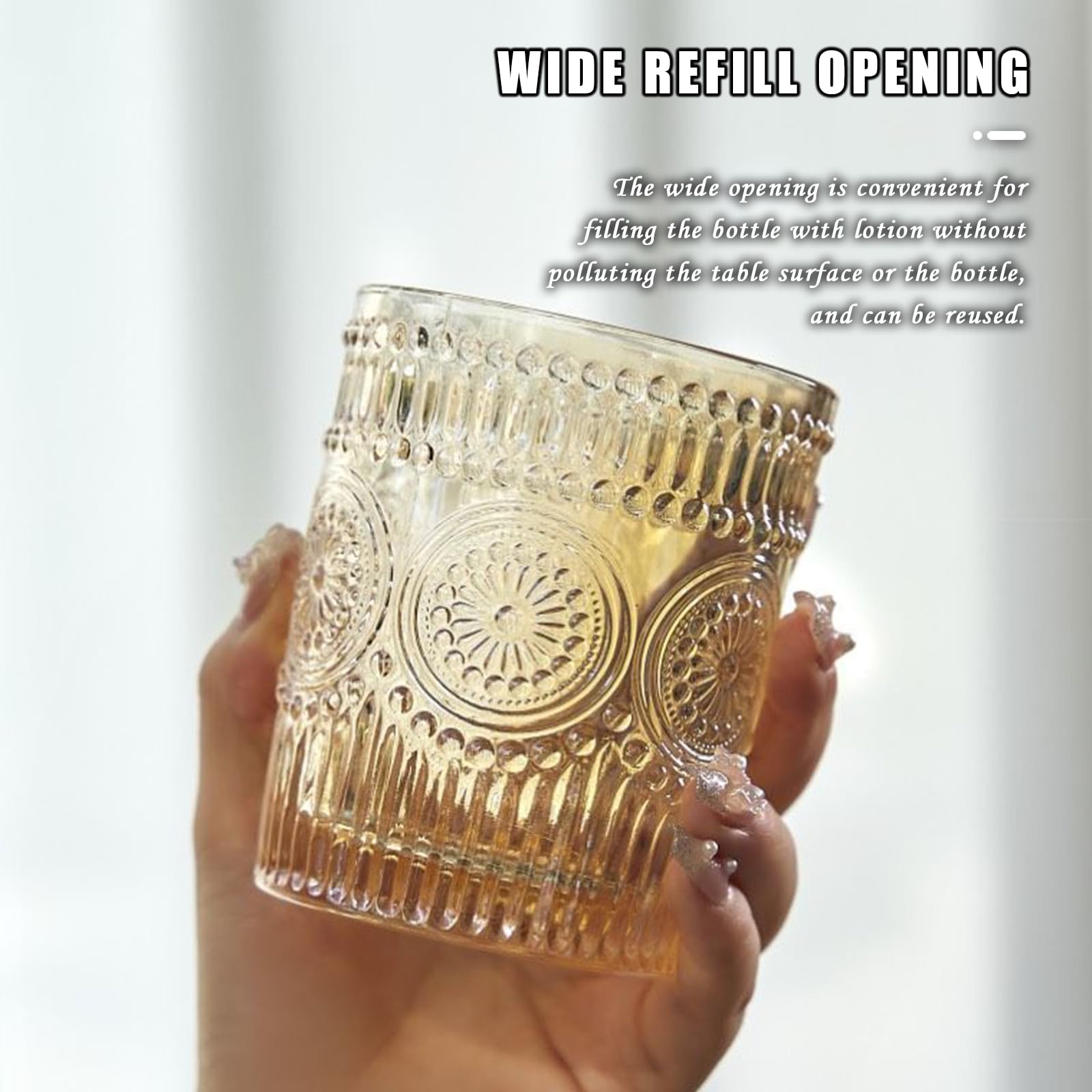 Schaumseifenspender Aus Glas – Goldene Pumpe, Nachfüllbar, Für Bad & Küche