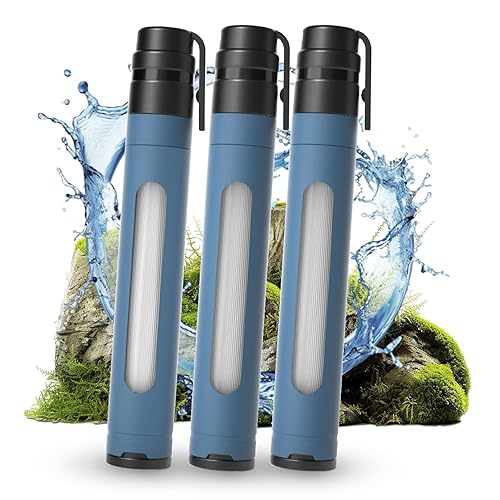 Miniatura 13 de Popote de filtración de agua personal, filtro de agua para exteriores, filtro de agua portátil, mini filtro, pajita, equipo de supervivencia de