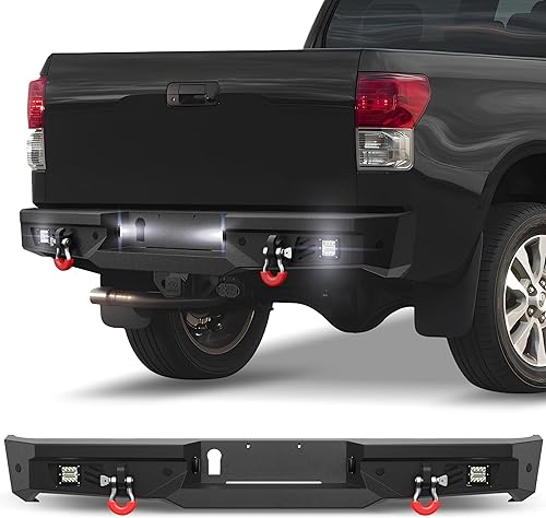 Miniatura 25 de Parachoques delanteros y traseros para Toyota Tundra 2014-2021, parachoques delantero y trasero de ancho completo para camioneta Toyota Tundra Off