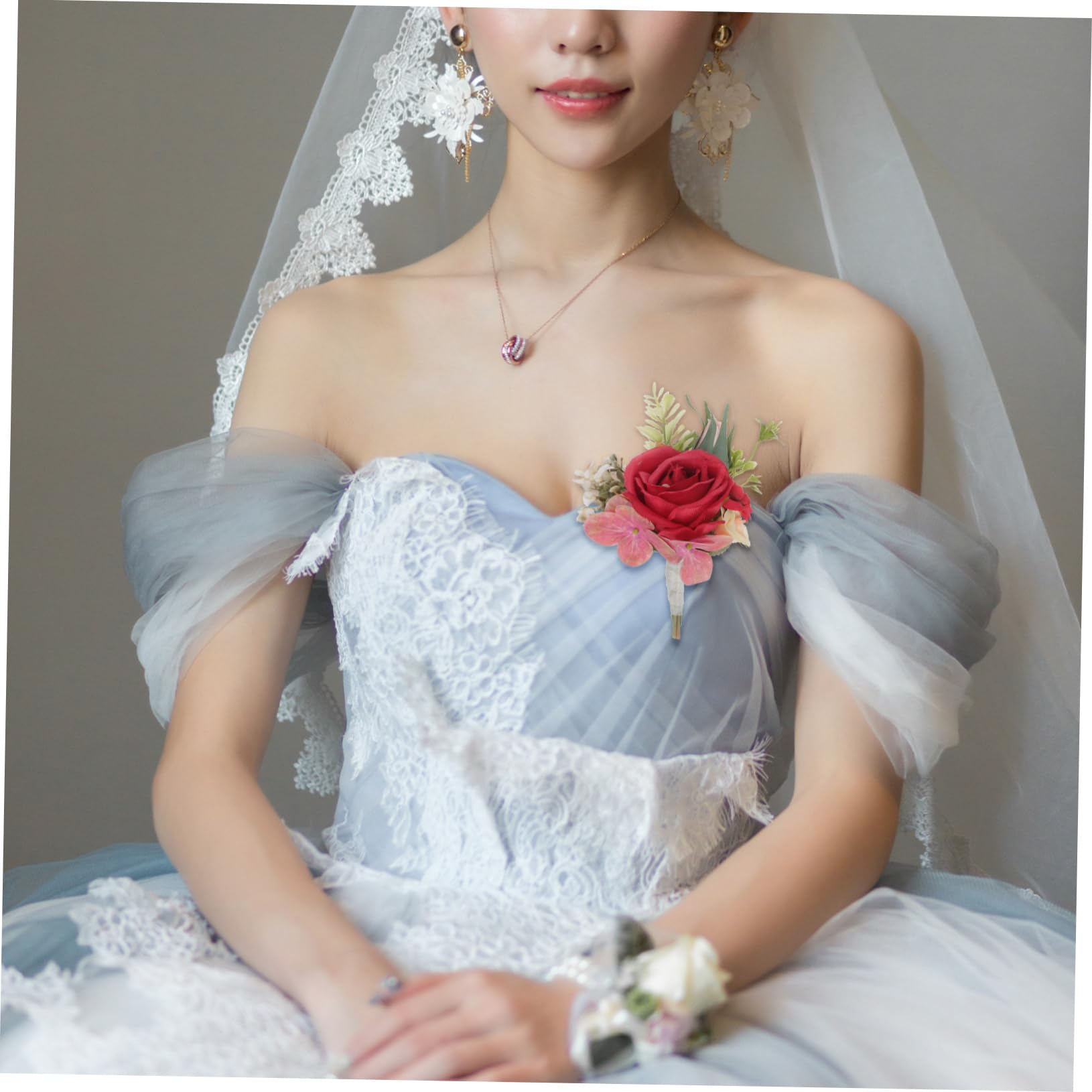Alipis 10stücke Hochzeits-Boutonniere Aus Kunstblumen Elegante Ansteckblumen Für Bräutigam Und Trauzeugen Vintage Stil Für Hochzeiten Und Festliche Anlässe