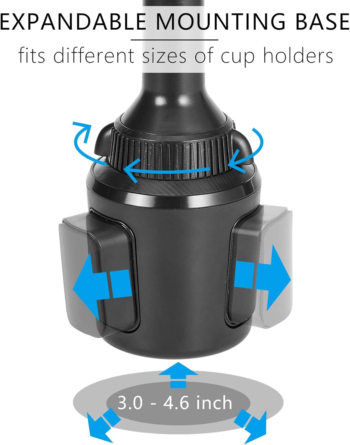 1zero solid gps cup holder mount for garmin adjustable arm replacement car truck cupholder ball mount compatible with garmin nuvi drivesmart rv dez