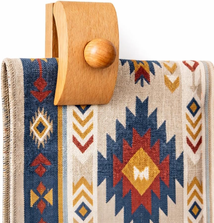 Blanket Hangers for Walls, 4 Solid Beech Wood Quilt Clips