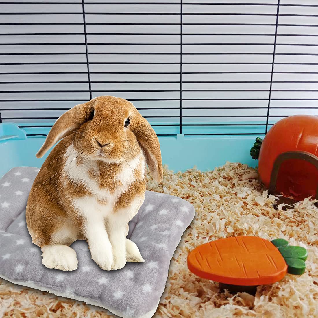 BundleMall 3 Stück Plüschbetten Für Kleintiere - 48,3x30,5 Cm Fleecedecken Für Hamster, Meerschweinchen, Kaninchen