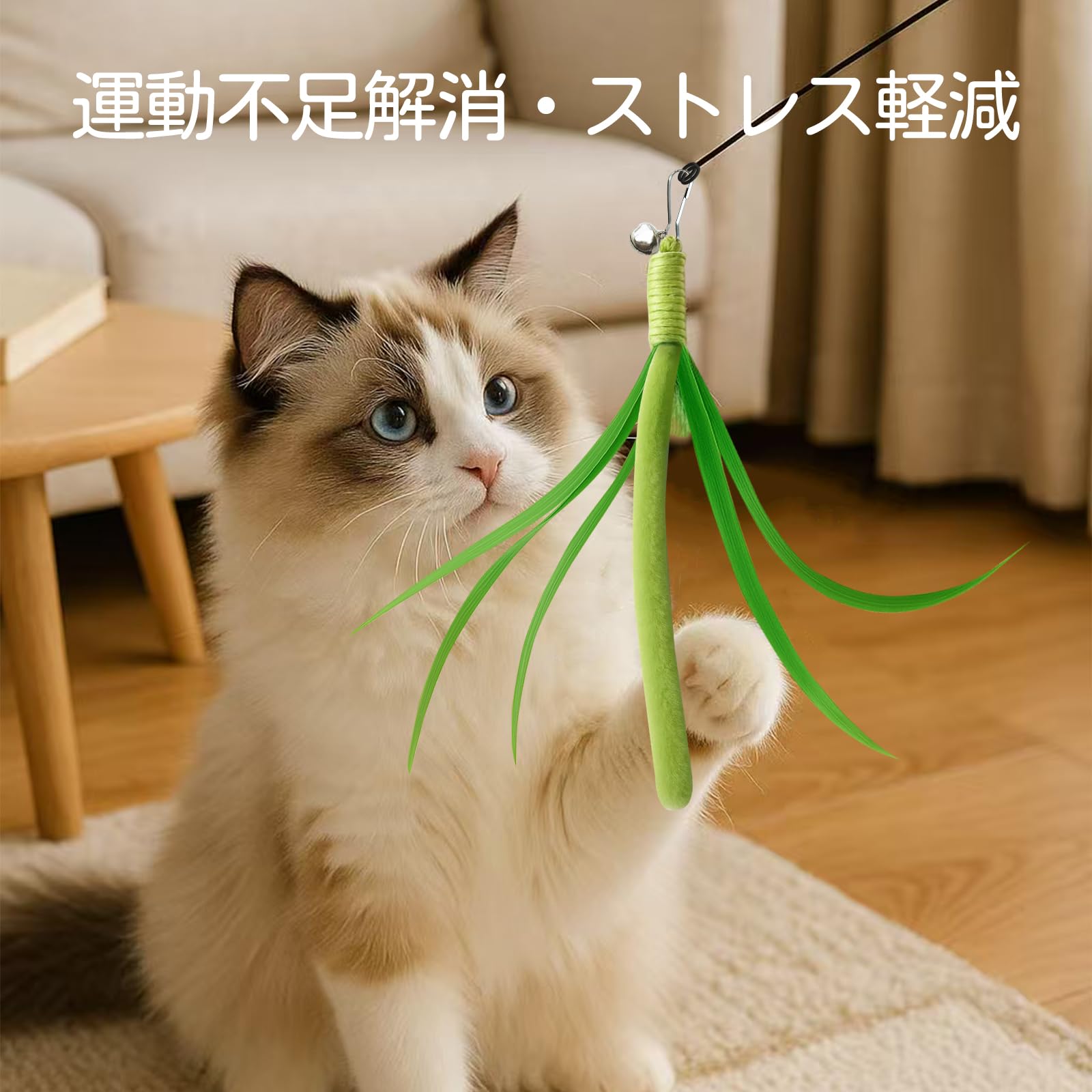 Amazon | GHOSTCAT 猫じゃらし 猫おもちゃ 猫のおもちゃ ススキ草