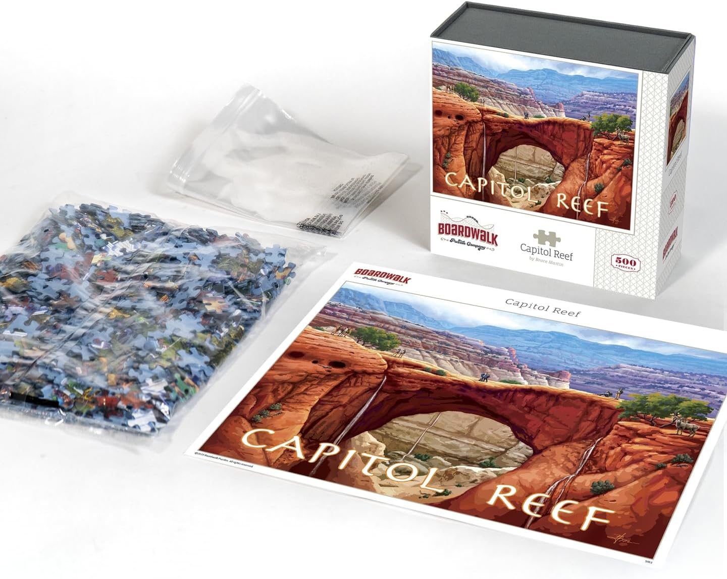 Boardwalk Puzzles Capitol Reef National Park, 500 Piece Jigsaw Puzzle for Adults, Made in USA