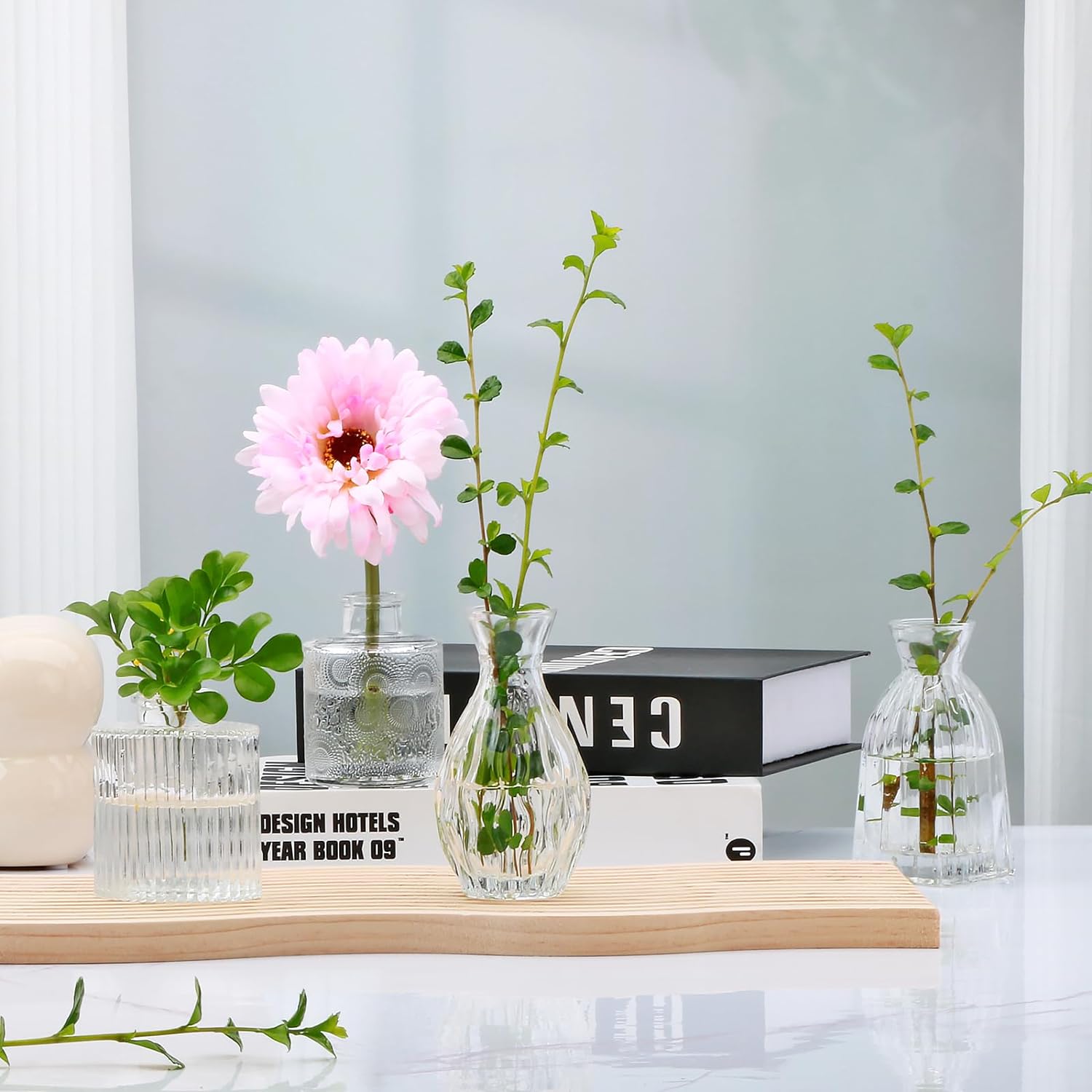 Mapoxy Glass Bud Vases Set of 4