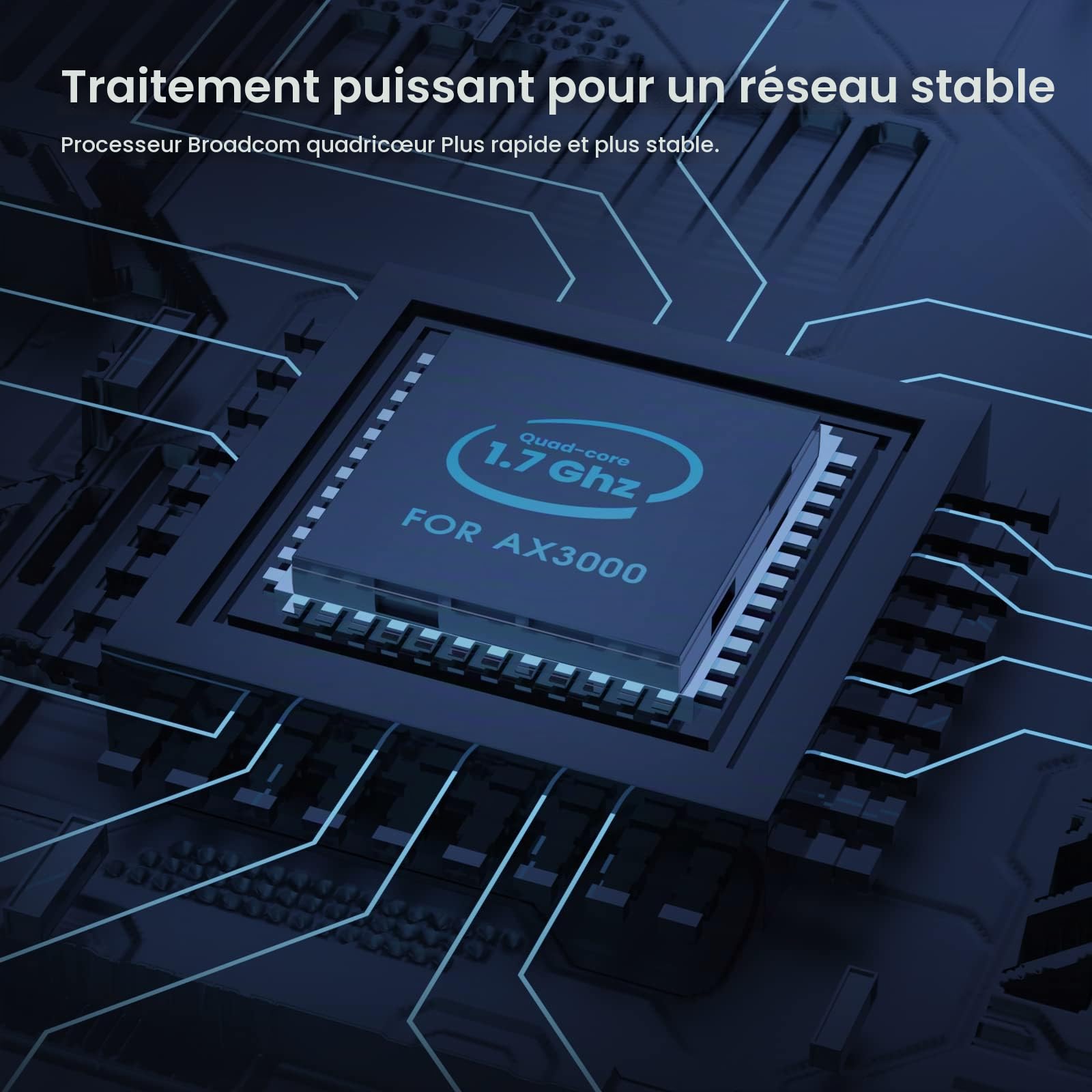 Tenda WiFi 6 AX3000 WiFi Routeur - Double Bande, 1 x WAN/3 Ports LAN, Gigabit 5 antennes de 6 dBi Routeur pour Jeux, Prend en Charge VPN WPA3 WPS OFDMA, MU-MIMO Mode Répéteur (RX12Pro)