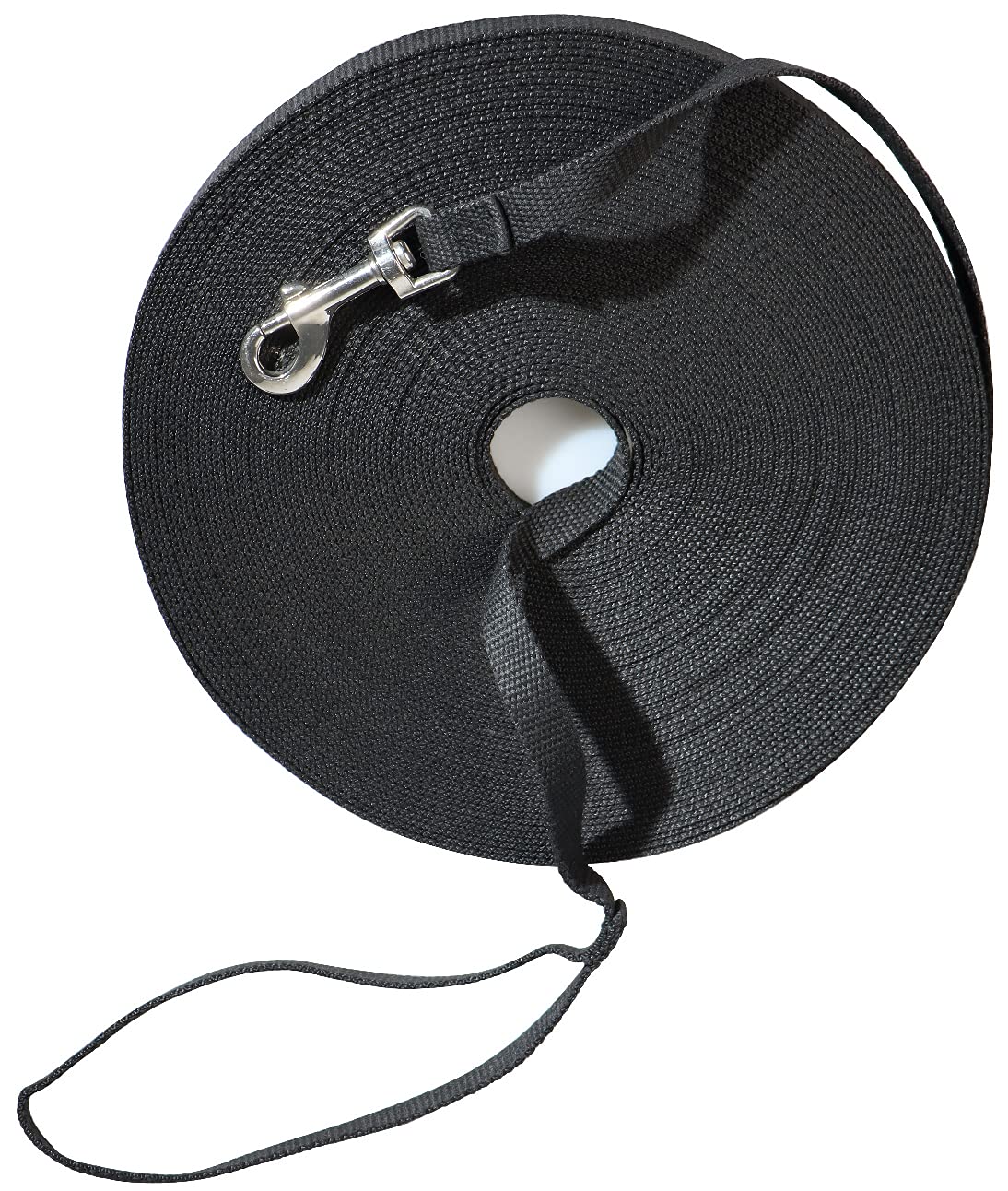 Justzon Long Dog Leash for Small Medium Large Dogs, Dog Training Leash for Outside Yard Obedience Recall Training or Camping (100-Feet) Black