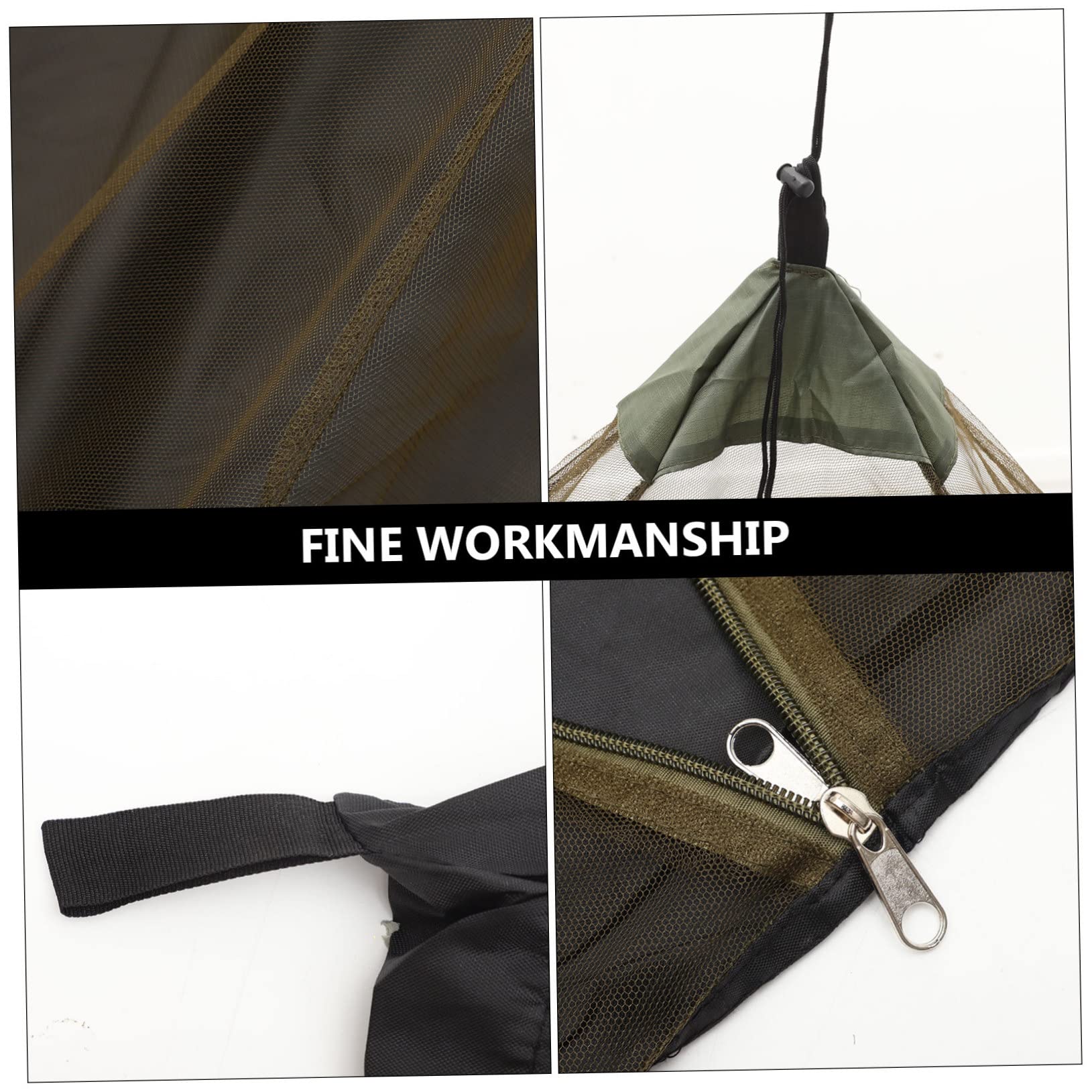 ORFOFE Mosquitera para Camping con Zipper de Alta Densidad para Senderismo y Mochilero Ligera y Reutilizable Protección Efectiva contra Insectos Portátil con de Fijación