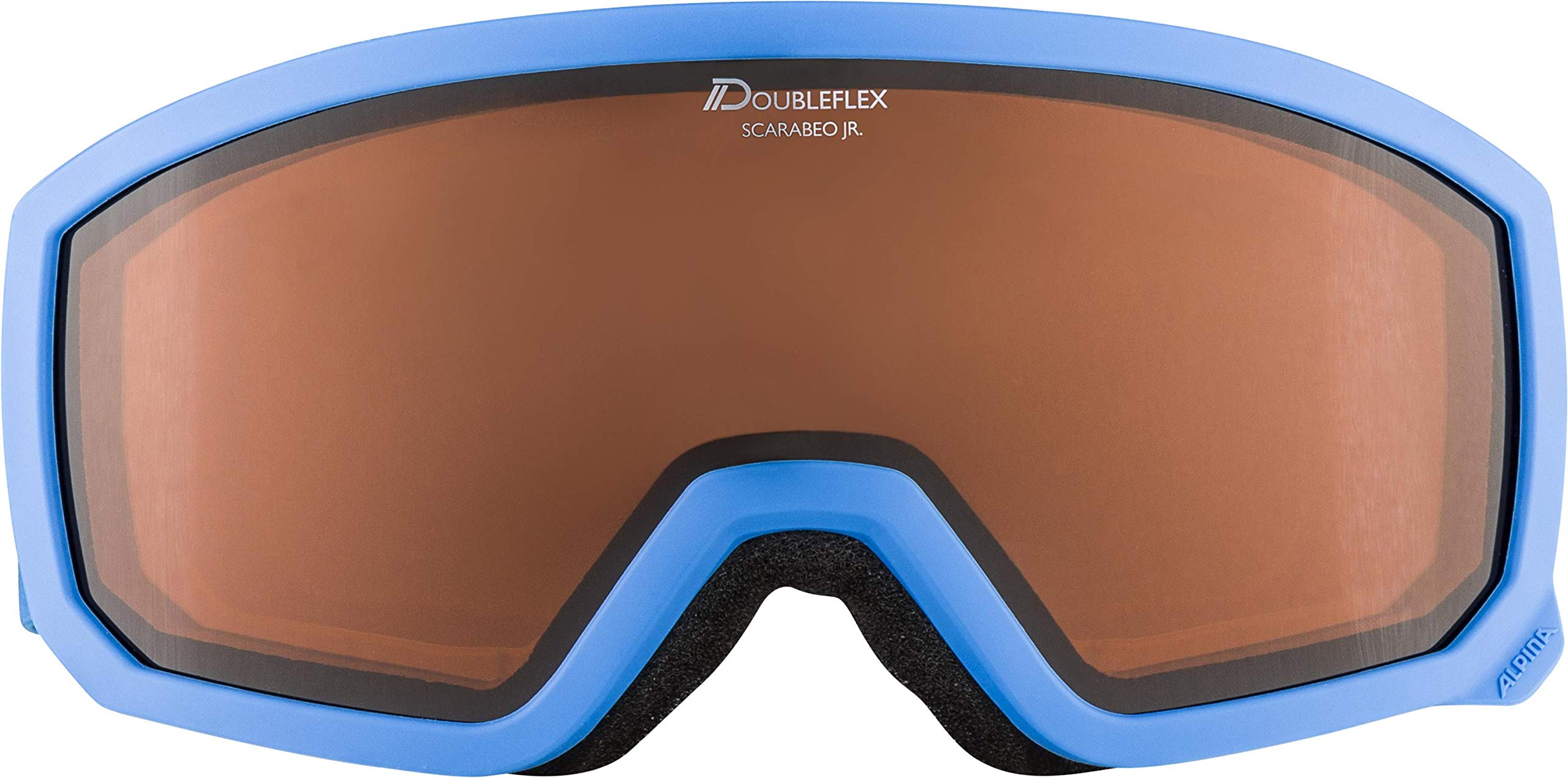 Alpina Scarabeo Jr. DH - Lunettes De Ski Et Snowboard Junior - Grand Champ De Vision, Anti-Buée, Protection UV Totale