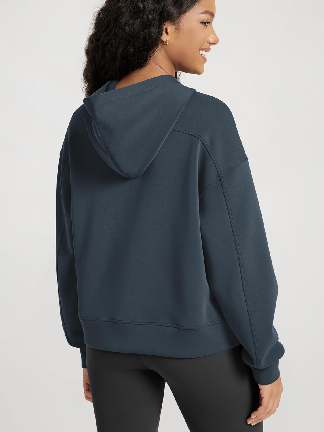 ODODOS Modal Soft Fleece Lined Hoodie for Women Long Sleeve Relaxed-Fit Pullover Casual Basic Sweatshirt - Image 2