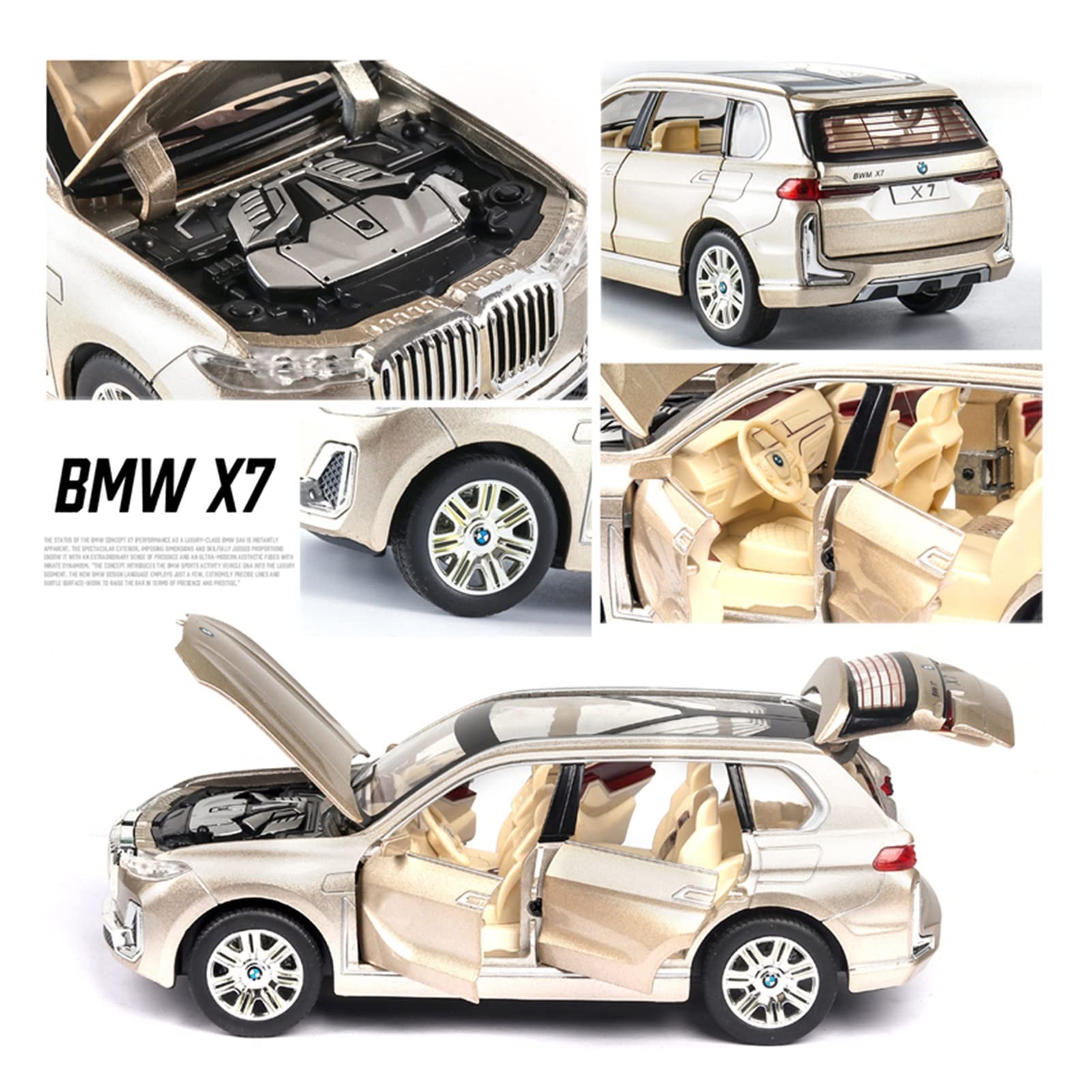 _＊78☆BMW X7 ブラック ミニカー 1/43 BMW X7 (Diecast Model