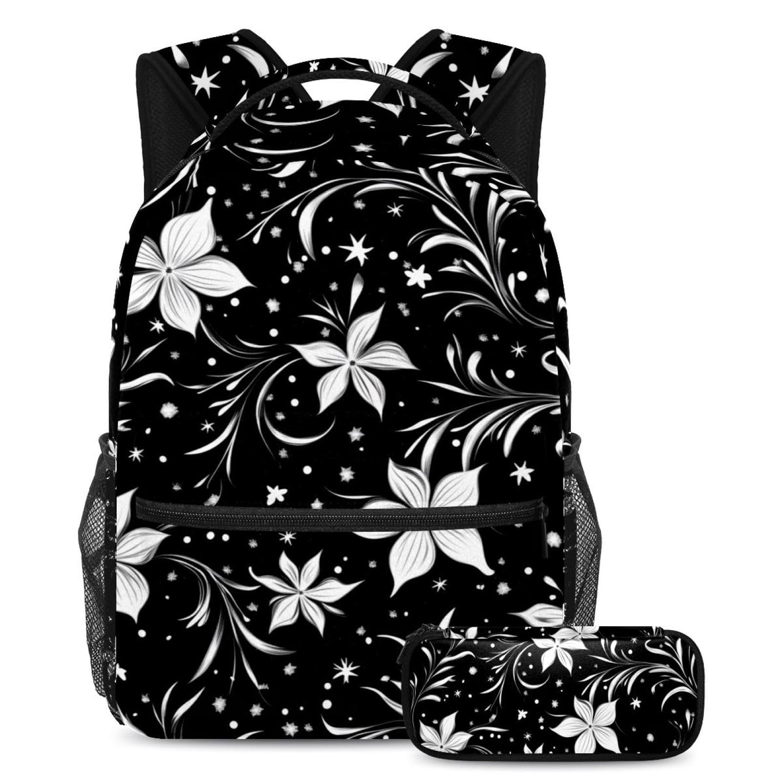 Sac à dos avec trousse à crayons ensemble cartable pour garçons filles adolescents large - 7