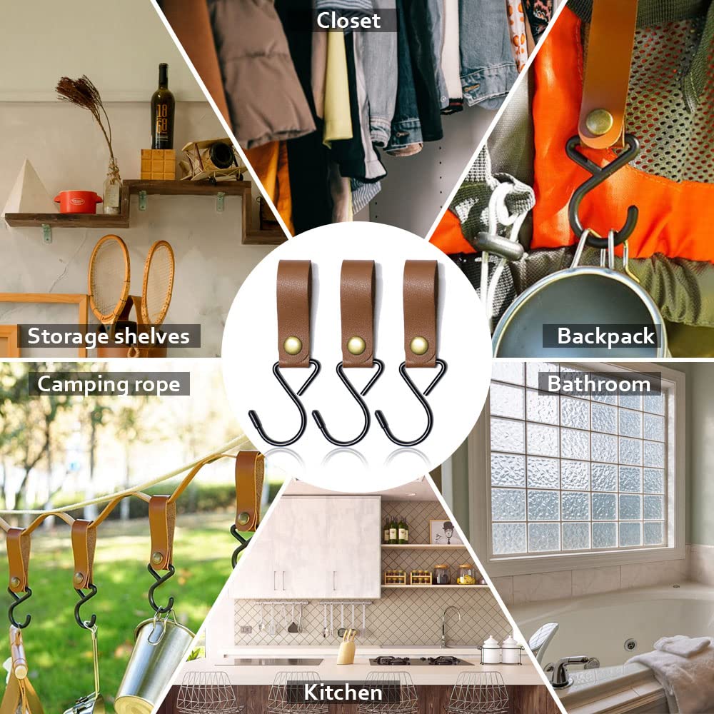 YANGQIHOME Ganci A S In Ottone - 6 Pezzi, Ideali Per Cucina, Bagno, Camera Da Letto E Ufficio - Foto 9