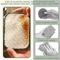 Vista 3 de Trapos multiusos para lavar platos de alambre 2026, almohadillas de metal de doble capa, paños de limpieza reutilizables antiarañazos para cocina