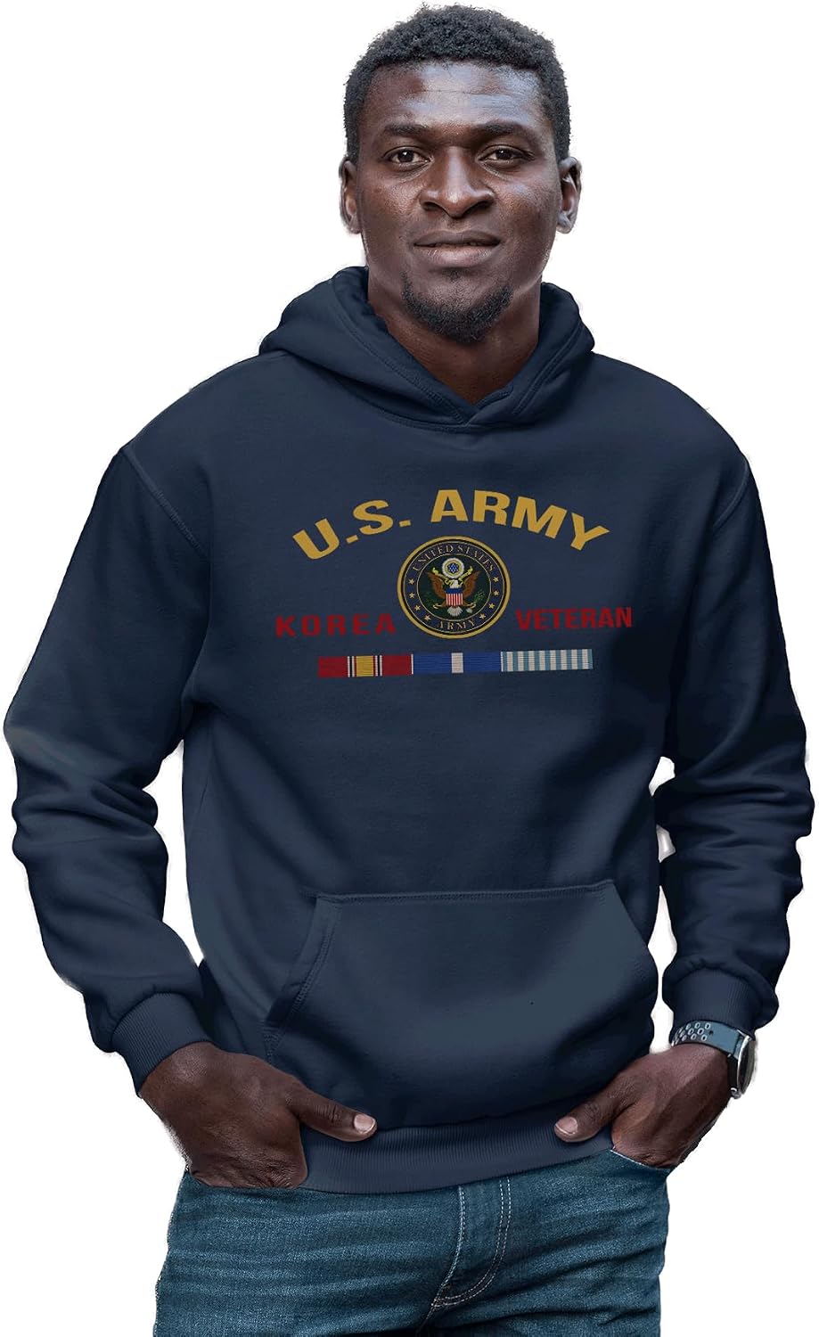 Military Productions US Army Korea Veteran Hooded Sweatshirt Officially Licensed
