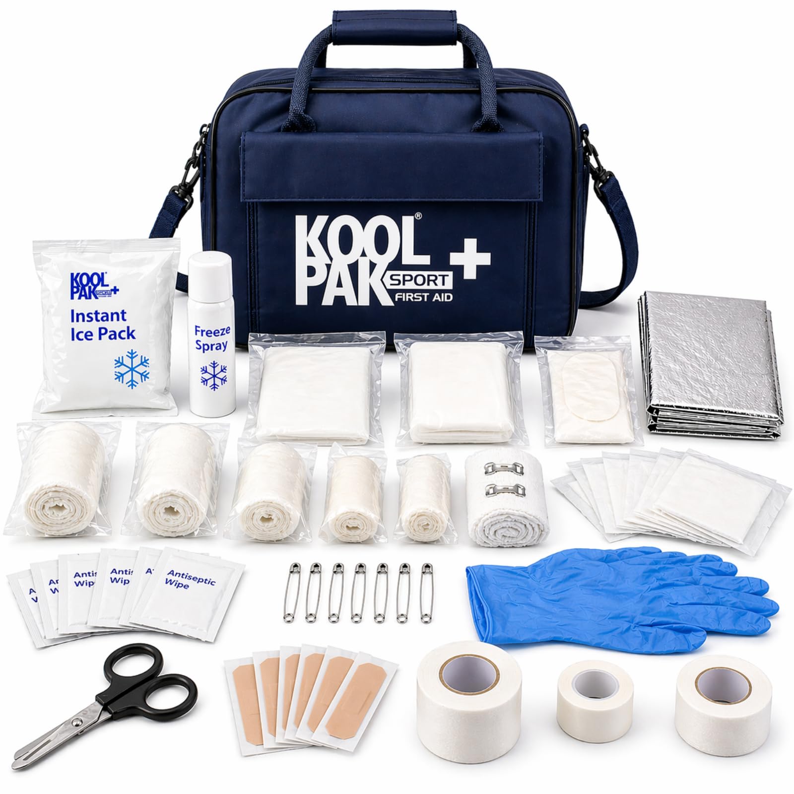 Koolpak Sports Team First Aid Kit - 63 Piece Football & Rugby Medical Bag