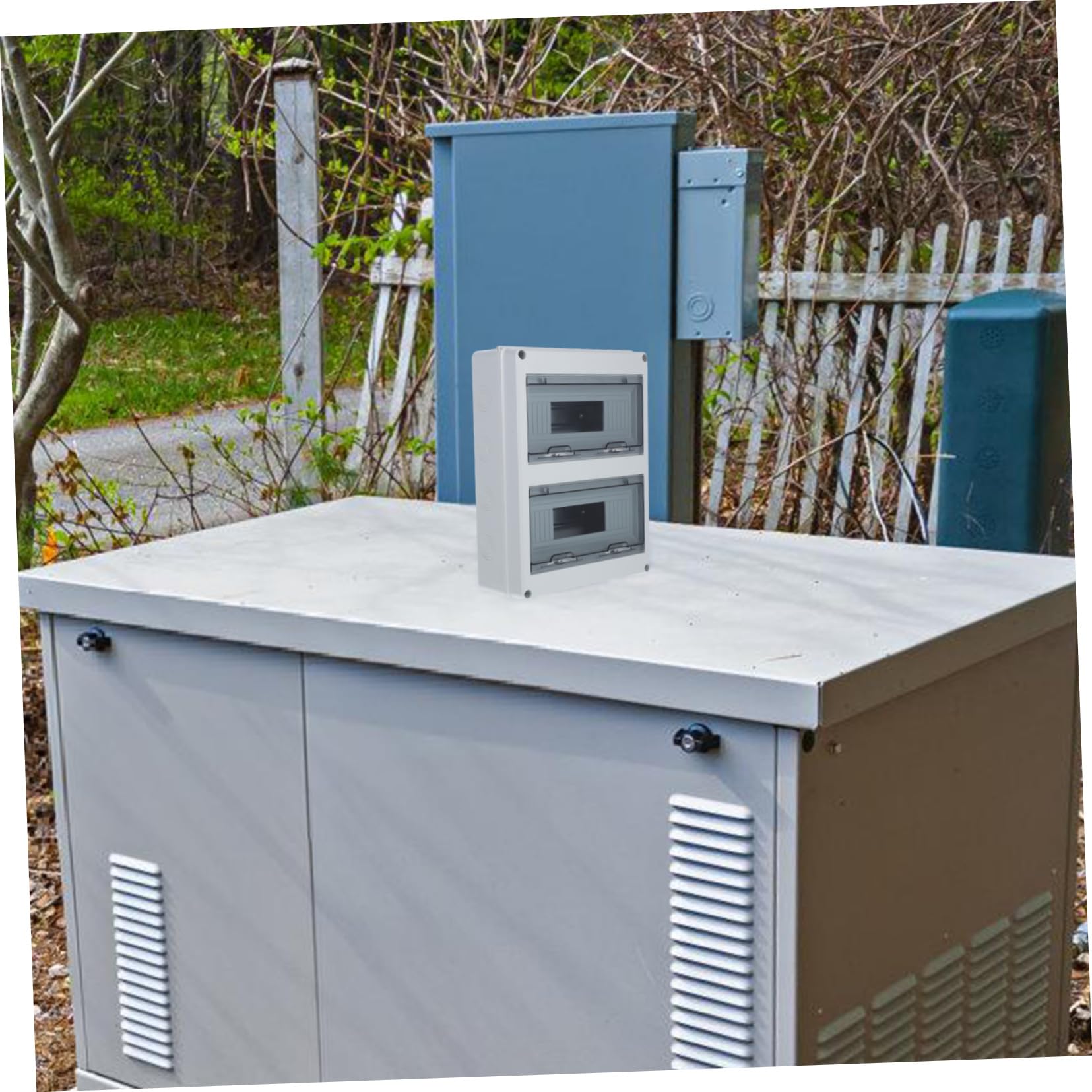 Caja de Distribución Eléctrica 24 Circuitos de Plástico para Exterior | Montaje en Superficie, y Antipolvo, Instalación Sencilla, Uso Doméstico al Aire Libre