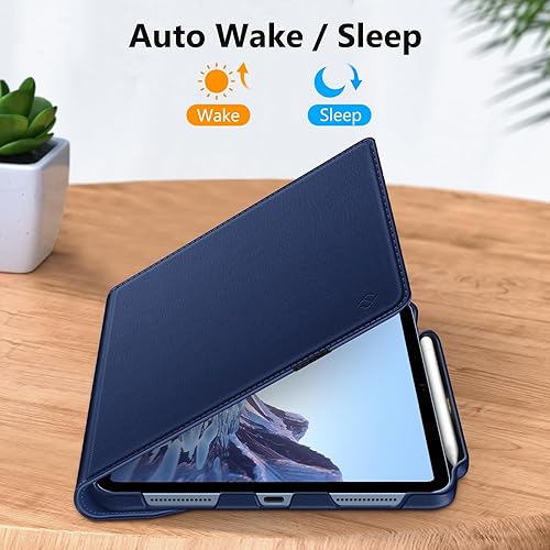 Vista 107 de Fintie Funda giratoria para iPad (A16) de 11ª generación de 11 pulgadas (2025), iPad de 10.9 pulgadas (2022) – [Soporte para lápiz integrado] Funda