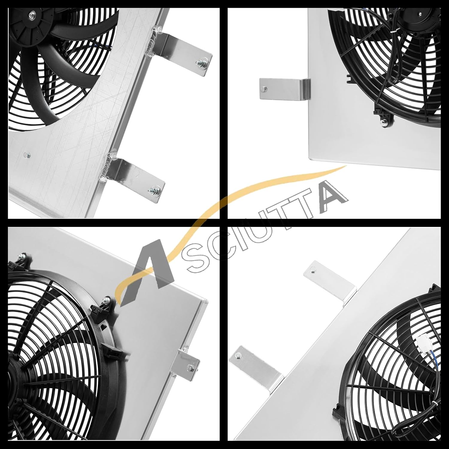 Aluminum Shroud Fan for 1997-1999 Dodge Dakota Durango 3.9L 5.2L 5.9L V6 5.2L V8 with 16'' Fan