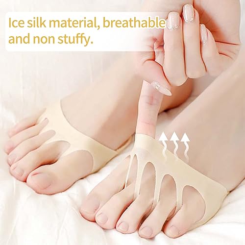 Miniatura 5 de Almohadillas de tela de panal para antepié, almohadillas invisibles para calcetines metatarsianos, almohadillas reutilizables para el antepié,
