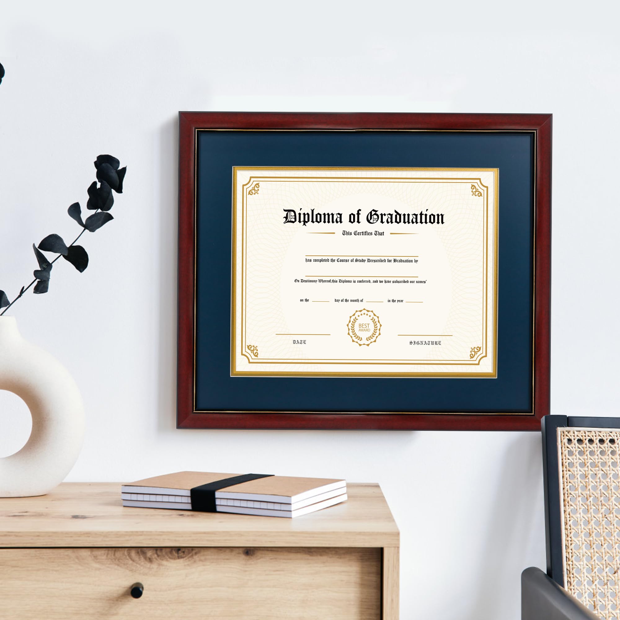 コレクション diploma Amazon.com - GraduatePro 11x14 Diploma Frame with Navy over Gold