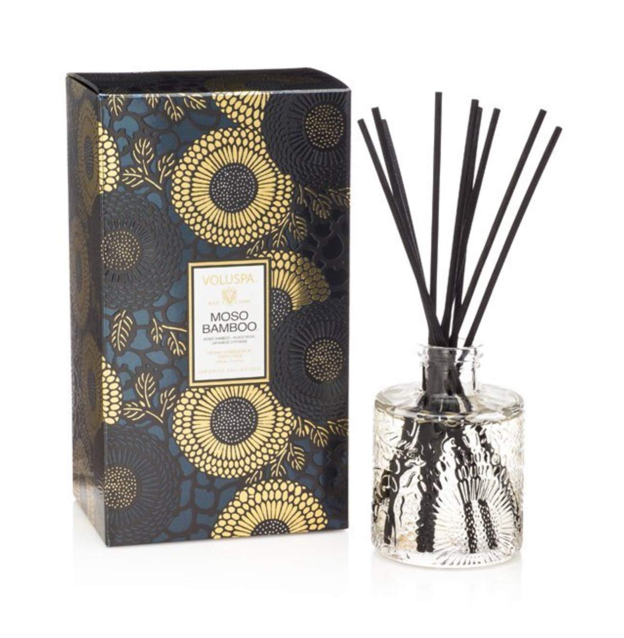 Voluspa Moso Bamboo Home Ambience Reed Diffuser, 3.4 Fluid Ounces Amazon.in Home & Kitchen