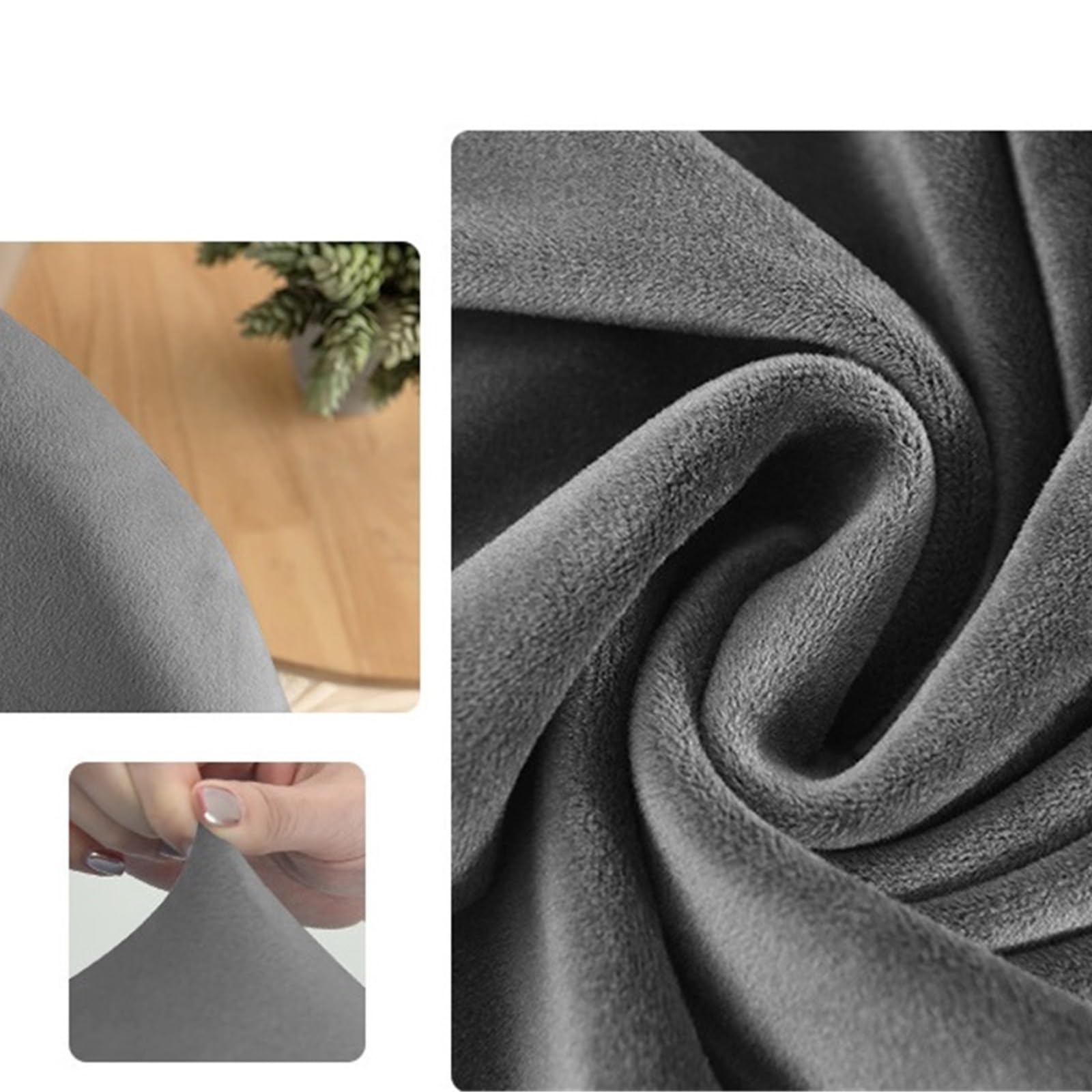 Fundas elásticas for sillas de Terciopelo for Uso doméstico, Fundas for sillas de Comedor de Hotel, Fundas for sillas de Pico de Pato(8,4pc)