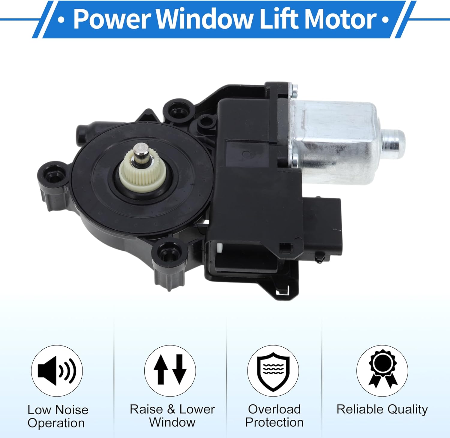 Left Front Power Window Regulator Lift Motor for Hyundai Sonata 2011-2015 L4 2.4L Sedan No.824503S011 6 Pin Car Window Glass Lift Motor