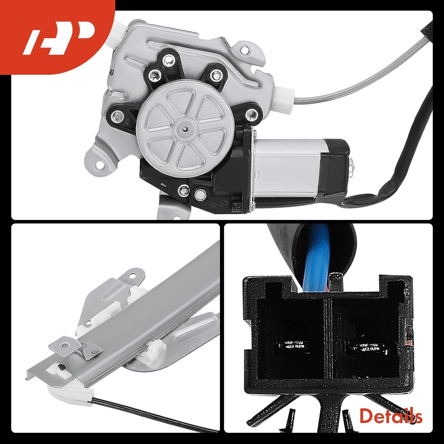 A-Premium Power Window Regulator with Motor Rear Driver Side Compatible with Nissan Altima 1998-2001 Sedan