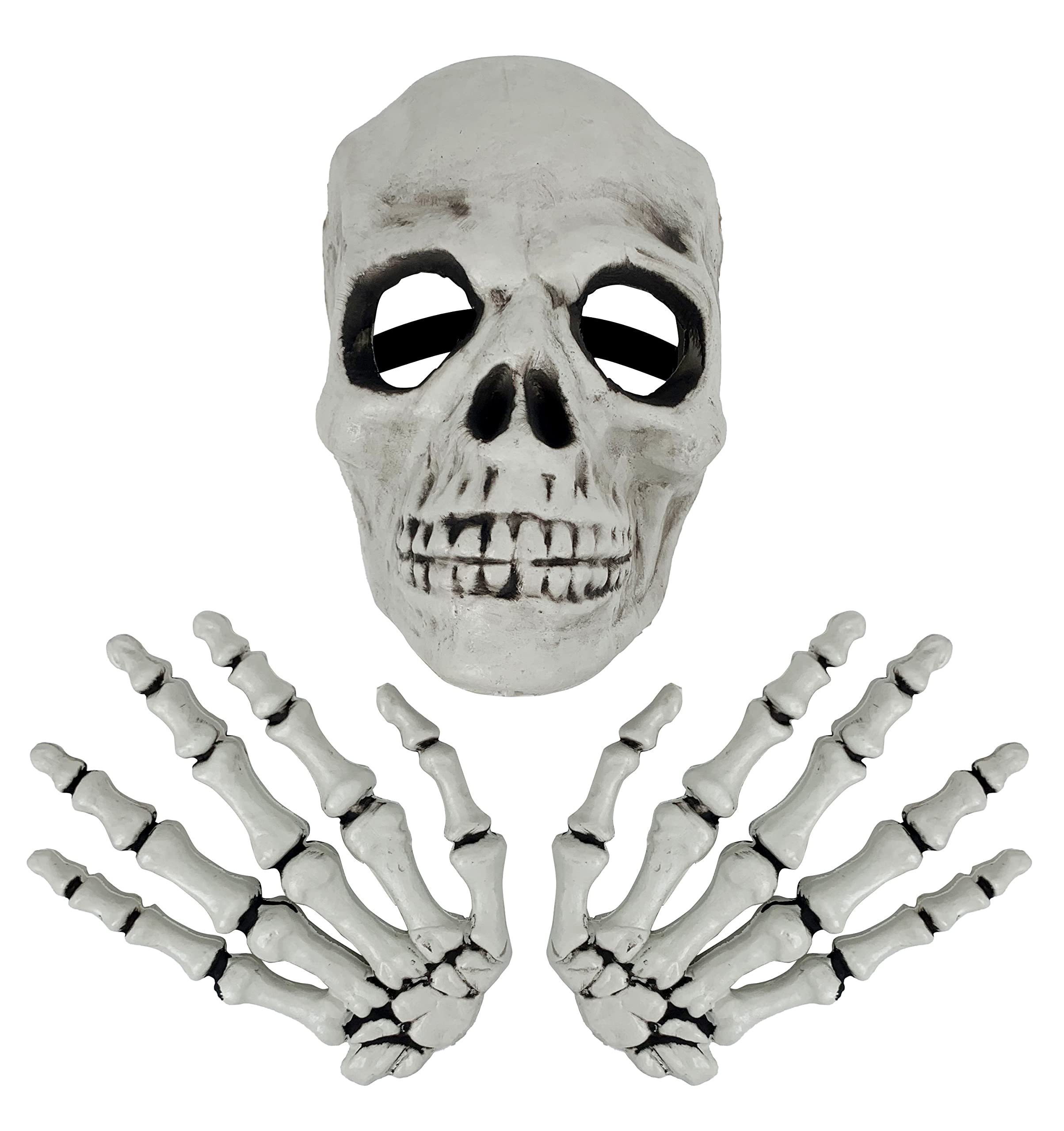Party Magic Halloween Skull Mask & Hands Set